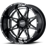Moto Metal MO993 Gloss Black Milled with Chrome Inserts