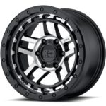 XD140 Recon Satin Black Machined Wheels