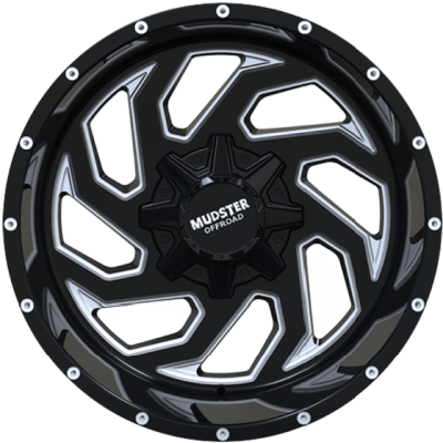 Mudster Off-Road Stone Crusher Black Milled